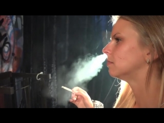 power smoking nose exhales